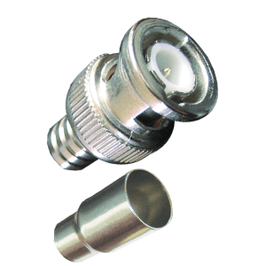 2 piece crimp on male bnc connector COR-2110