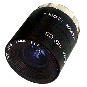 Wide angle lens for cctv cameras, 2.8mm COR-280MI