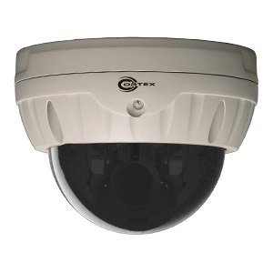 Waterproof (IP68) CCTV with a 1/3" CCD video sensor and GEN III image processer. Hardened dome with anti-tamper features.