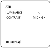 menu options for the OSD for COR-553HD full size security camera